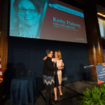 Kathy Flaherty accepting award