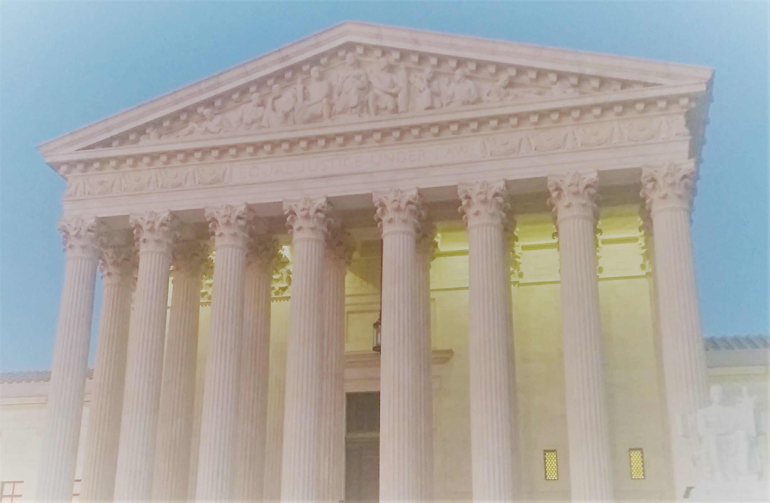 Supreme Court Building on a clear day.